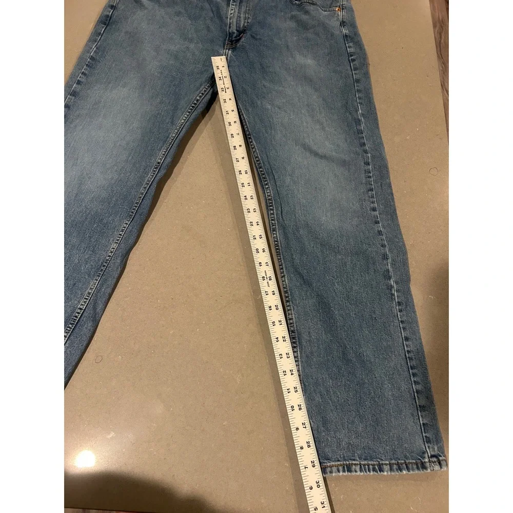 Levi's 505‎ Regular Fit Straight Leg Blue Denim Jeans Men's Size 38x30